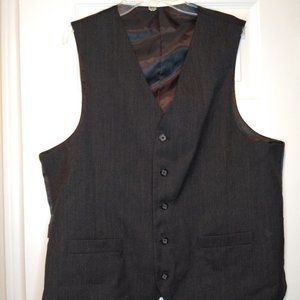 5 BUTTON BLACK VEST